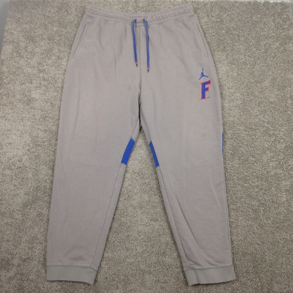 Florida Gators Sweatpants Mens 3XL Gray Jordan Joggers Comfort Fleece Jump Man